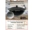 Чугунный казан Davr Metall 16 л круглое дно с крышкой сковородкой казан16(круг)+крыш(сков)16л 9