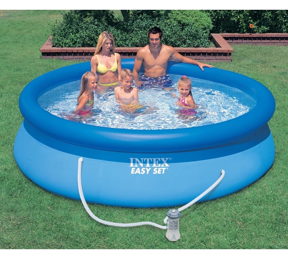 Бассейн Intex Easy Set 396x84 см 7290 л, фильтр-насос 2006 л/ч 28142