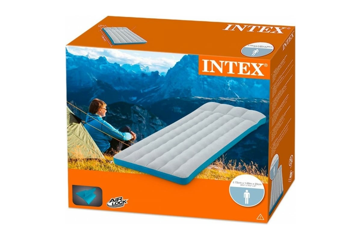 Матрас надувной Intex Camping mats 72х189х20 см (67998)