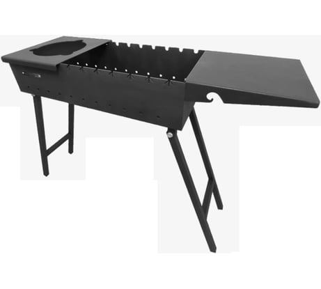 Складной мангал Unikit 5 мм, 750 + полка + подказанник UN-МСК24