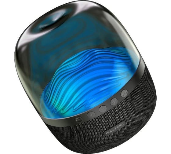 Bluetooth-колонка Borofone bp8 glazed bt 5.0, 2x5 Вт, aux/microsd/led, черный 0L-00057171