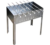 Мангал "стандарт" с волной,с логотипом, с 6 шампурами Grillkoff 210