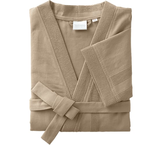 Вафельный халат Verossa унисекс, XL, капучино 784596