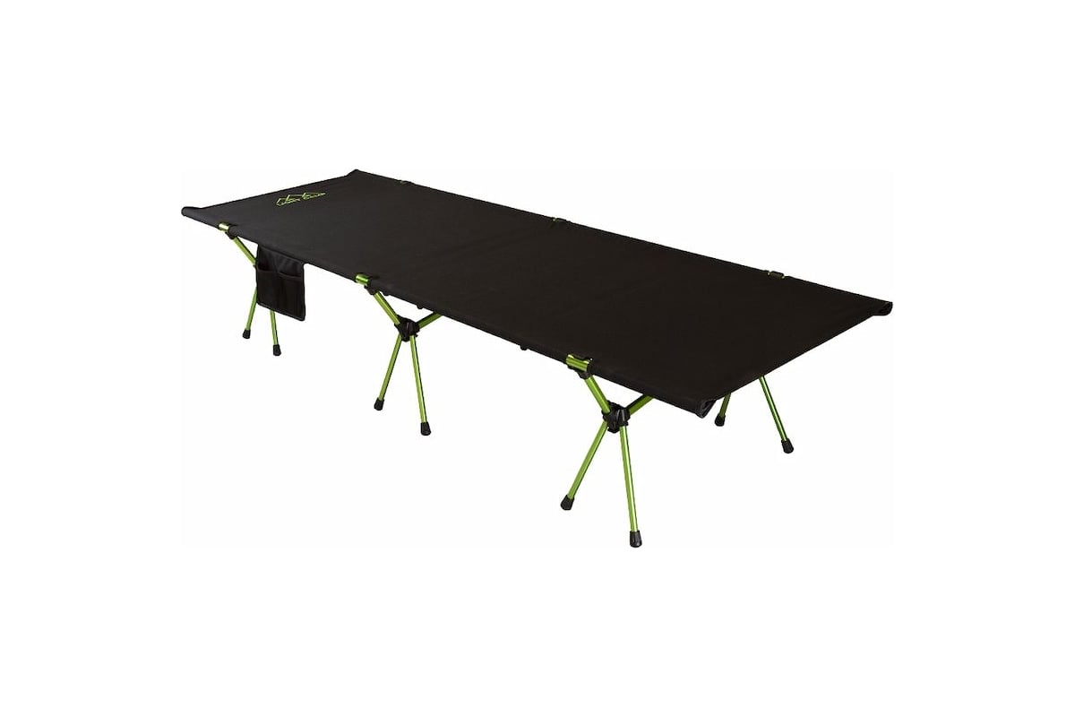 Раскладушка LIGHT CAMP Folding Cot черный/зеленый LC501 выгодная