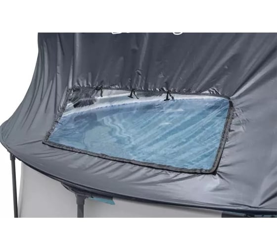 Каркасный бассейн Bestway Steel Pro Max 366x100см, 9150л, с навесом, с фильтр-насосом, 2006 л/ч, лестница 5619N BW
