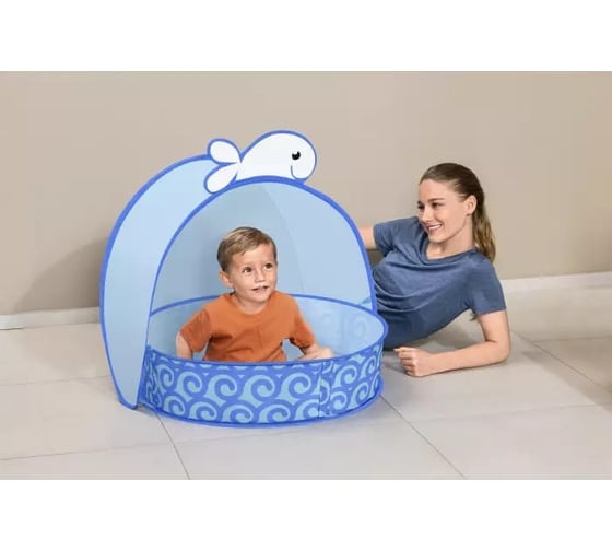 Детский бассейн Bestway Pop-Up n' Splash 78x68x60см, с навесом, от 2 лет 52577 BW