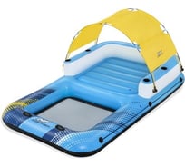 Надувной плот-остров Bestway Летний оазис с навесом, 320x198см 43645 BW