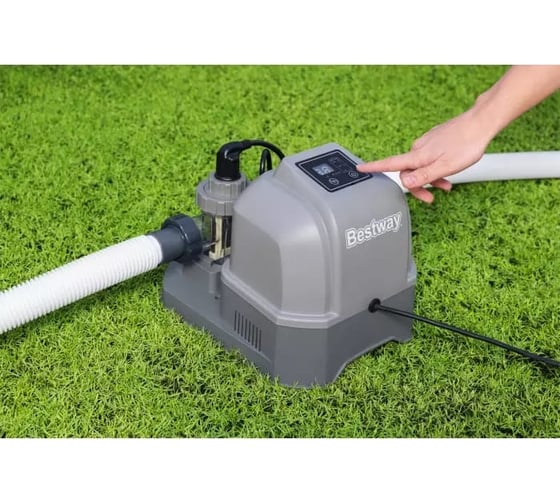 Хлоргенератор Bestway для бассейнов, от 26498л, расход 1249л/ч, хлор 6 г/ч 58678 BW
