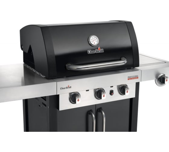 Трехгорелочный газовый гриль CHAR BROIL Professional 2017 Black Edition 468641017