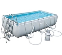 Каркасный бассейн с песчаным фильтром и лестницей BestWay 404х201х100 см, 6478 л, 2006 л/ч 56442 BW 004880