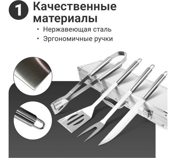 Набор для барбекю Homium 4 предмета /в подарочной упаковке set4pcsbox