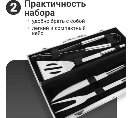 Набор для барбекю Homium 4 предмета /в подарочной упаковке set4pcsbox