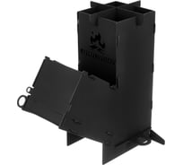 Походная печь-ракета Kolundrov щепочница pech-raketa