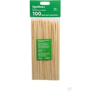 Шампуры для шашлыка Optiline бамбук, 20 см, 100 шт в упаковке 10-3026