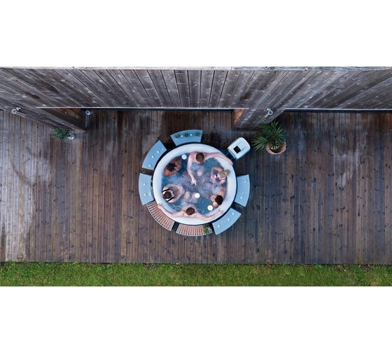 СПА-бассейн MSpa Indigo 204x70 см, 930 л, круглый, гидромассаж, аэромассаж M-IN063W