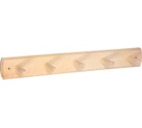 Вешалка 5-ти рожковая Банные штучки, липа, 50х7 см 32137