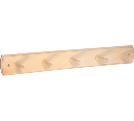 Вешалка 5-ти рожковая Банные штучки, липа, 50х7 см 32137