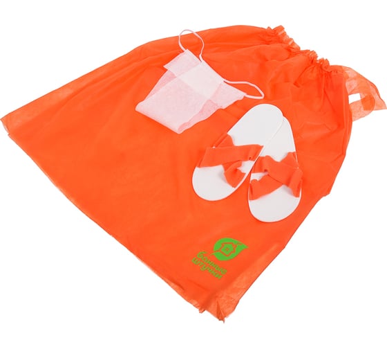Одноразовый женский набор для бани и сауны Банные штучки, оранжевый 33302 1
