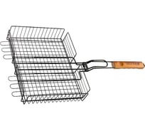 Решетка-гриль PALISAD Camping 250x310x65мм, объемная, антипригарное покрытие 69552