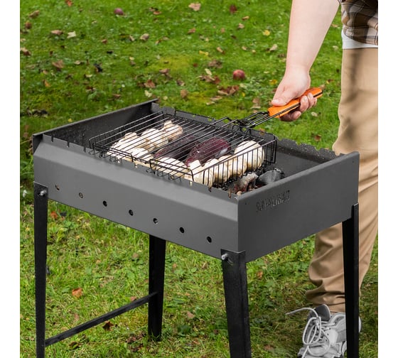 Решетка-гриль PALISAD Camping 250x310x65мм, объемная, антипригарное покрытие 69552