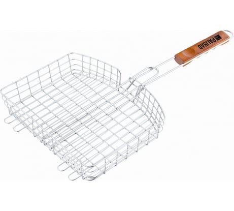 Объемная решетка-гриль PALISAD Camping хромированная, 305х235х55 мм 69559