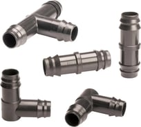 Набор соединителей для капельного шланга: 1 соединитель тройник, 2 соединителя уголок 90° GF 2275