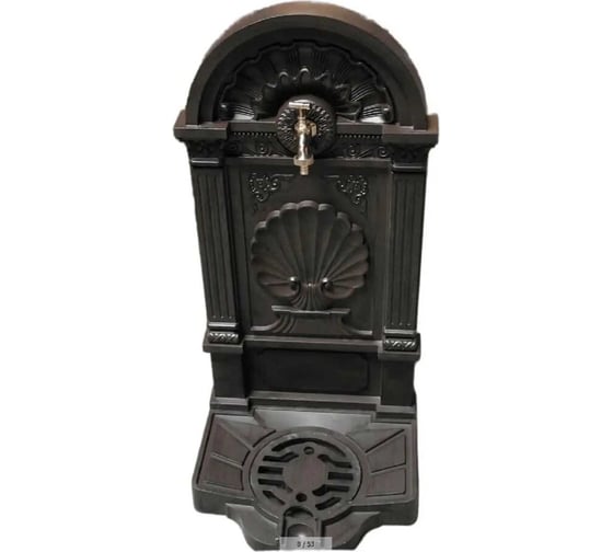 Алюминиевая садовая колонка для воды GLQ 390х320х830 мм, коричневая GLQ 388 (Brown) 1
