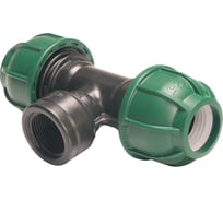 Т-образное соединение для ПЭ шлангов 25x25 мм, внутр. резьба 3/4" GF 2316