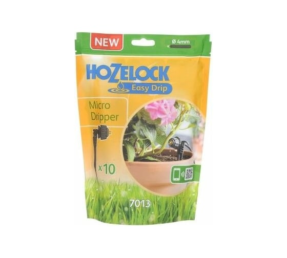 Капельница для микро полива Hozelock 7013 автоматический полив, 4 мм, 10 шт. 70133600
