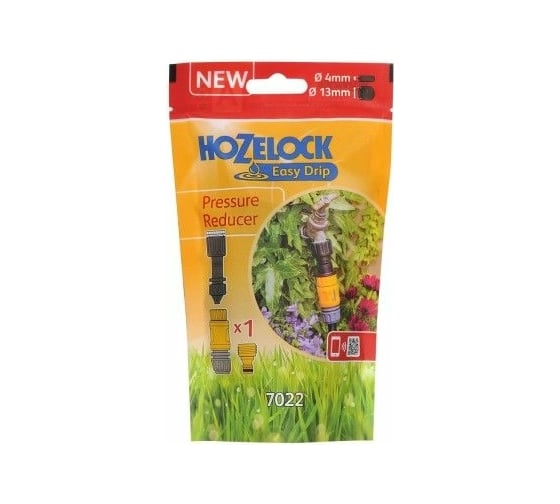 Регулятор давления Hozelock 7022 автоматический полив, 4 и 13 мм 70223600