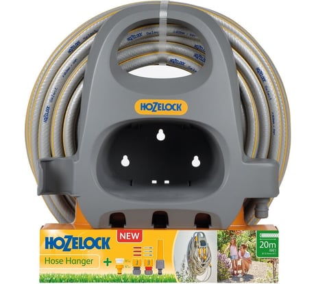Держатель Hozelock 2364 со шлангом 1/2", 20 м, коннекторами и наконечником для шланга 23643600
