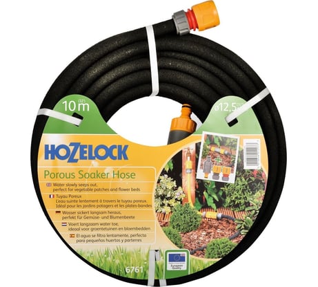 Пористый шланг для полива с коннекторами Hozelock 6761 1/2", 10 м 6761P3600