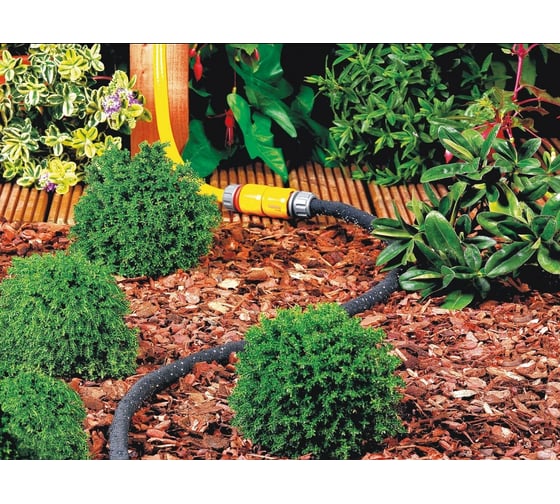 Пористый шланг для полива с коннекторами Hozelock 6764 1/2", 25 м 6764P3600