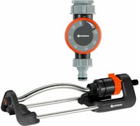 Комплект: осциллирующий дождеватель Aqua S, таймер подачи воды Gardena 18701-34.000.00