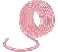 Эластичный шланг PALISAD 3/4", 15 м, прозрачный, розовый 67674
