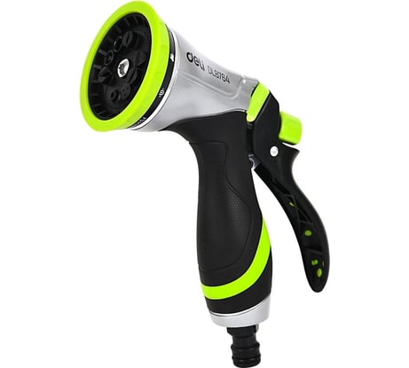 Пистолет-распылитель DELI поливочный (10 режимов распыления, фиксатор курка, алюминиевый корпус, прорезиненная рукоять) DL8764 133715