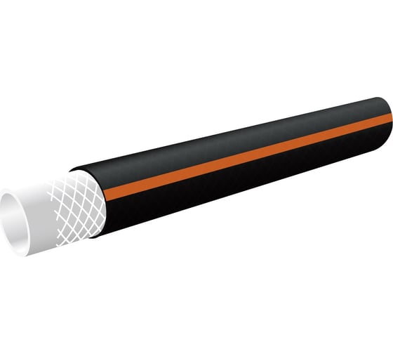 3-х слойный армированный шланг с внешним покрытием из мягкой резины GLQ BLACK 50м 1/2" B 1/2" 50m