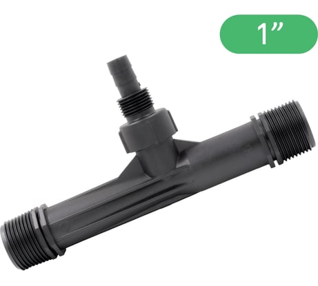 Инжектор Вентури ПоливНаДаче 1", поток 1.82-6.34 м3/ч при 0.7-9.5 бар, мощность всасывания 34-279 л/ч VI0110H