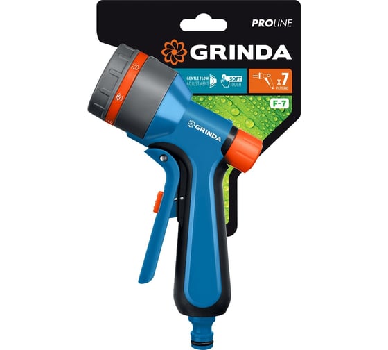 Поливочный пистолет с регулятором напора Grinda PROLine F-7 7 режимов 429120 429120_z01