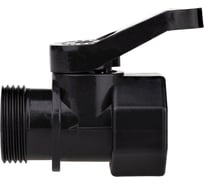 Кран для капельного полива MasterProf 3/4, для емкости, переходников для еврокуба, пластик, 2 шт. ДС.071483.2