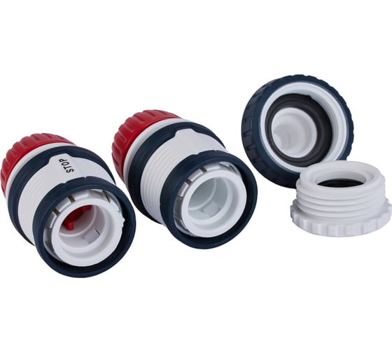 Комплект для полива Elitech HF 006 Garden 4 предмета: насадка д/шланга, 1/2"соед.,1/2"соед.с акваст 206030