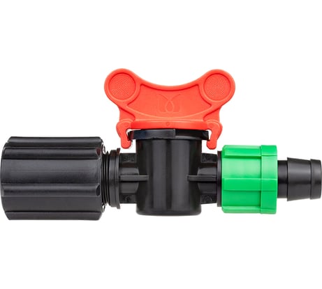 Кран для капельного полива 16 мм, для ленты переходной на резьбу 1/2" MasterProf ДС.071872