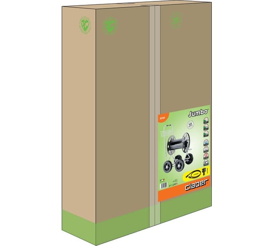 Тележка для шланга Claber JAMBO с 4 колесами 8900