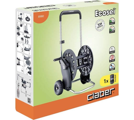 Тележка для шланга Claber ECOSEI 8980