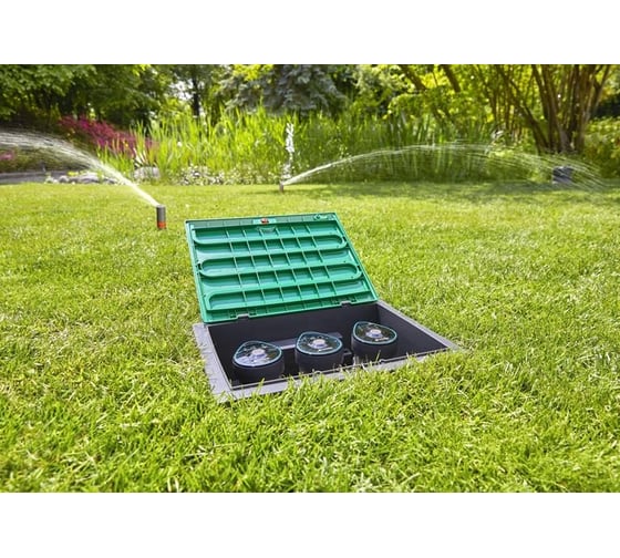 Комплект из трех клапанов для полива в коробке Gardena 9В Bluetooth 01286-20.000.00