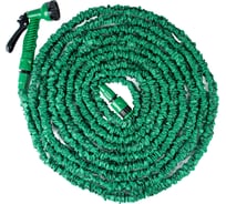 Шланг поливочный ПОЛЕСАД растягивающийся 75 FT7,5 22,5 м. с пистолетом, адаптером, соединителем (1/12) 019621