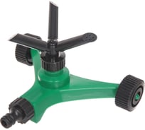 Разбрызгиватель Добросад "Всплеск" горизонтальный, круговой, 3 лейки, на колесах 720-524