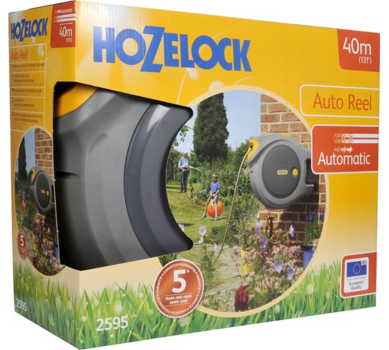 Настенная катушка со шлангом и комплектом фитингов HoZelock AutoReel 2595R3600