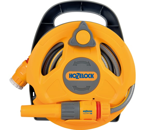 Катушка HoZelock 2427 Микро Click & Go со шлангом 10 м и комплектом фитингов 2427 3600