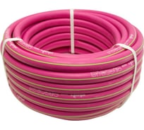 Шланг POLYAGRO ТЭП 1/2", 15 м, фуксия, резиновый армированный трёхслойный морозостойкий 7558415